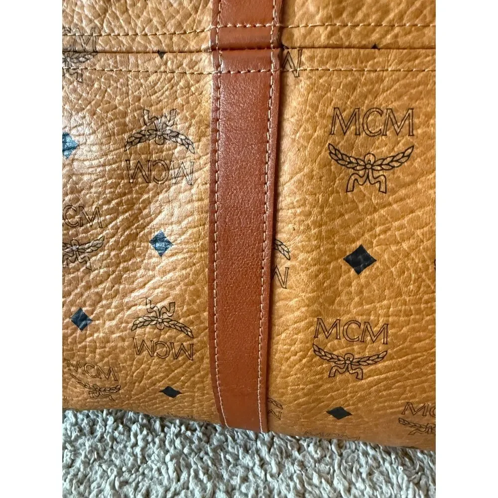EUC MCM XL Weekender Travel Duffel Bag